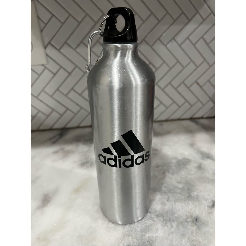 Adidas steel Water Bottle with Adidas logo and Sporting KC logo